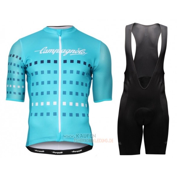 Campagnolo Kurzarmtrikot 2018 und Kurze Tragerhose Himmelblau